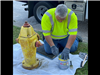 IL American Water Repaints City Fire Hydrants