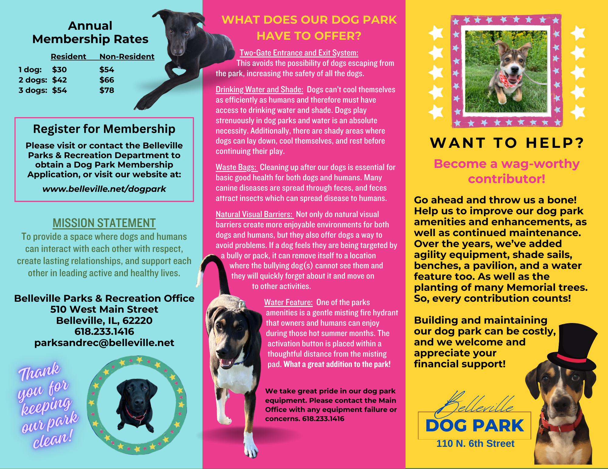Dog Park brochure pg 2