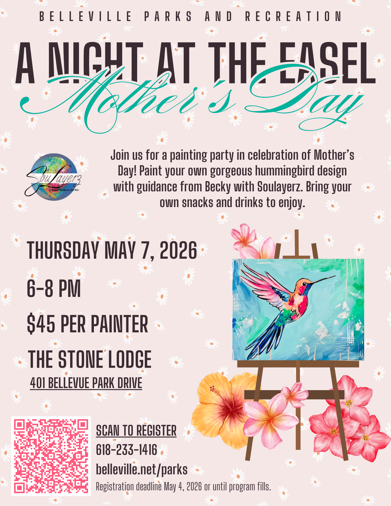 Night at the Easel Mothers Day