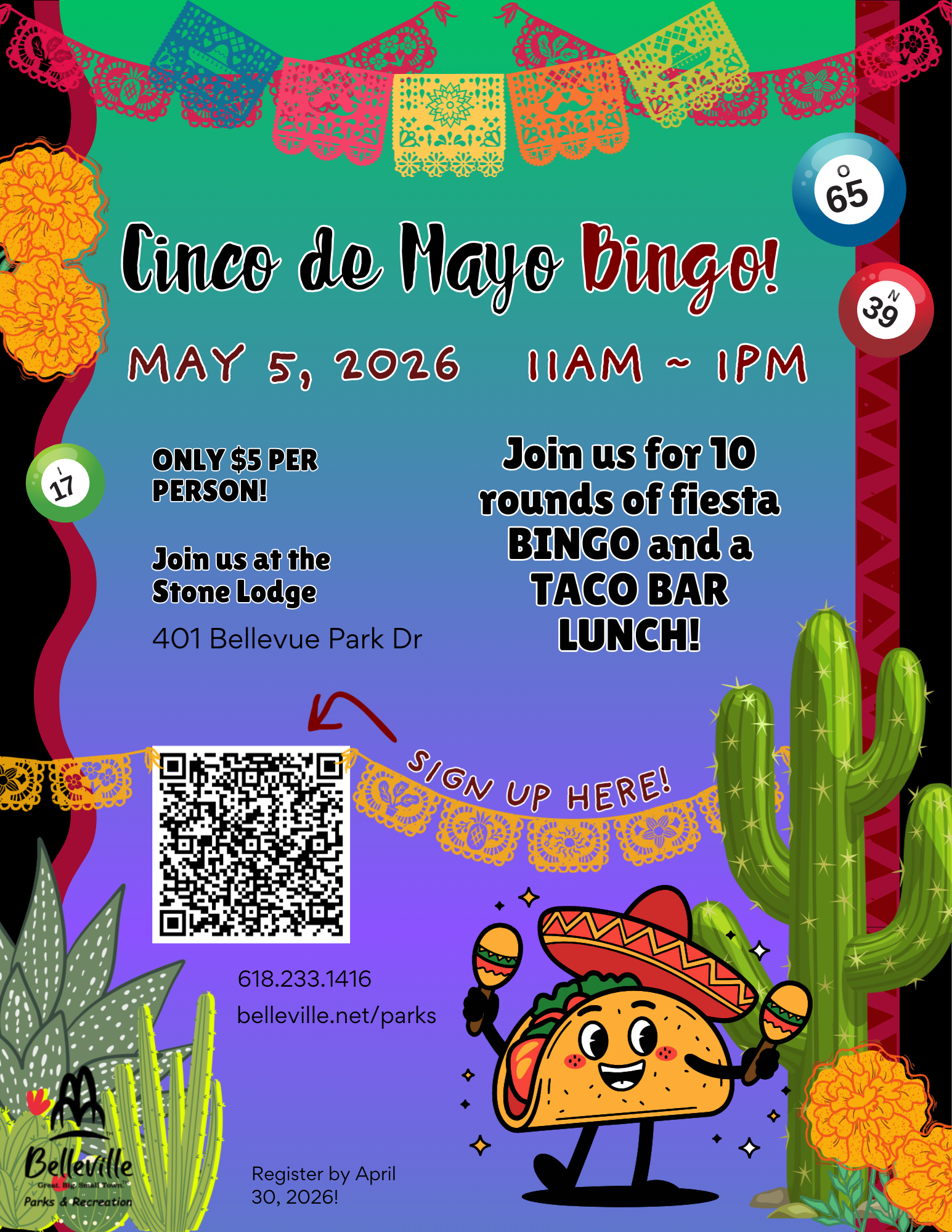 Cinco de Mayo Bingo Flyer