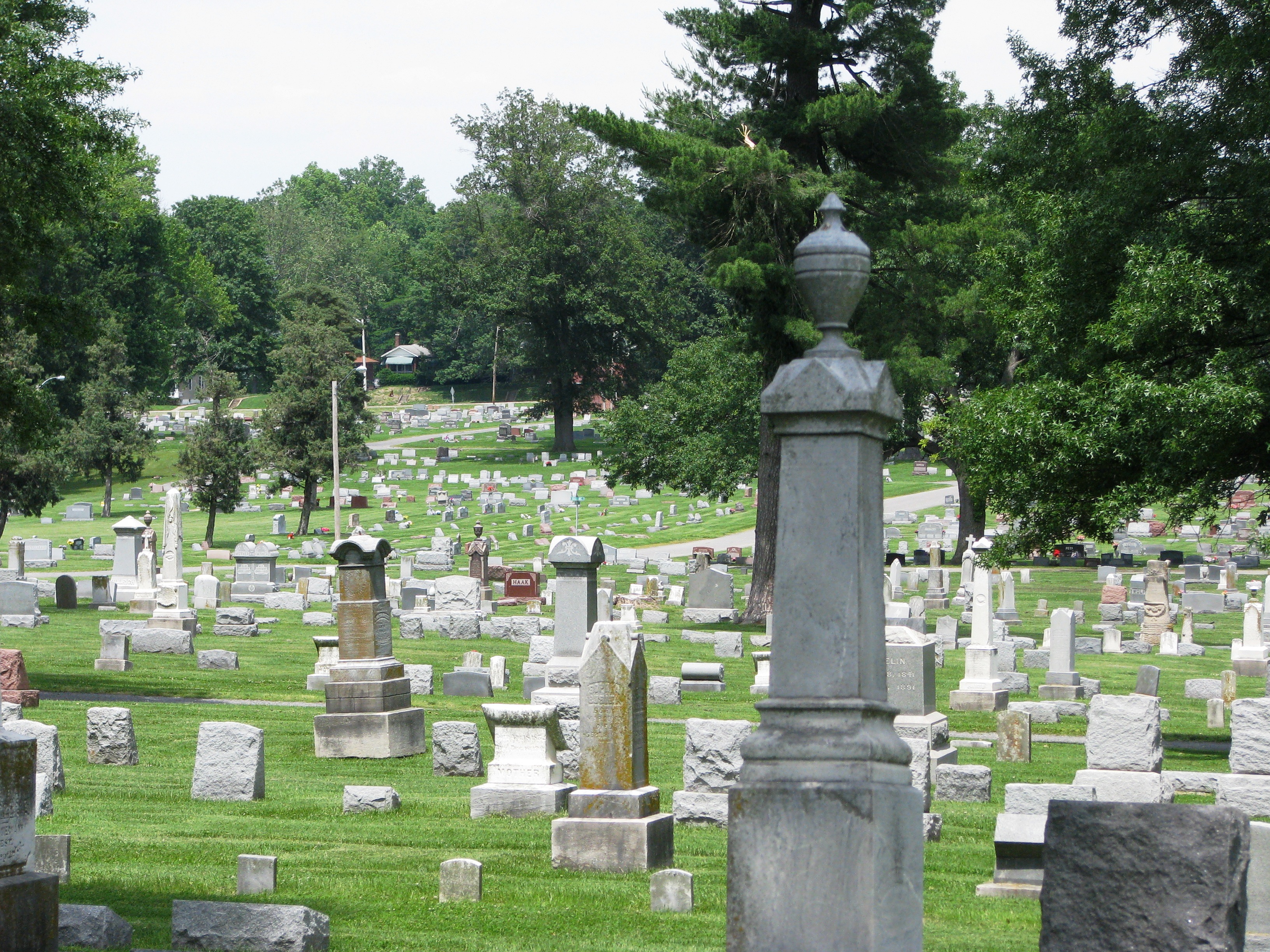 Monuments at Walnut Hill Cemetery