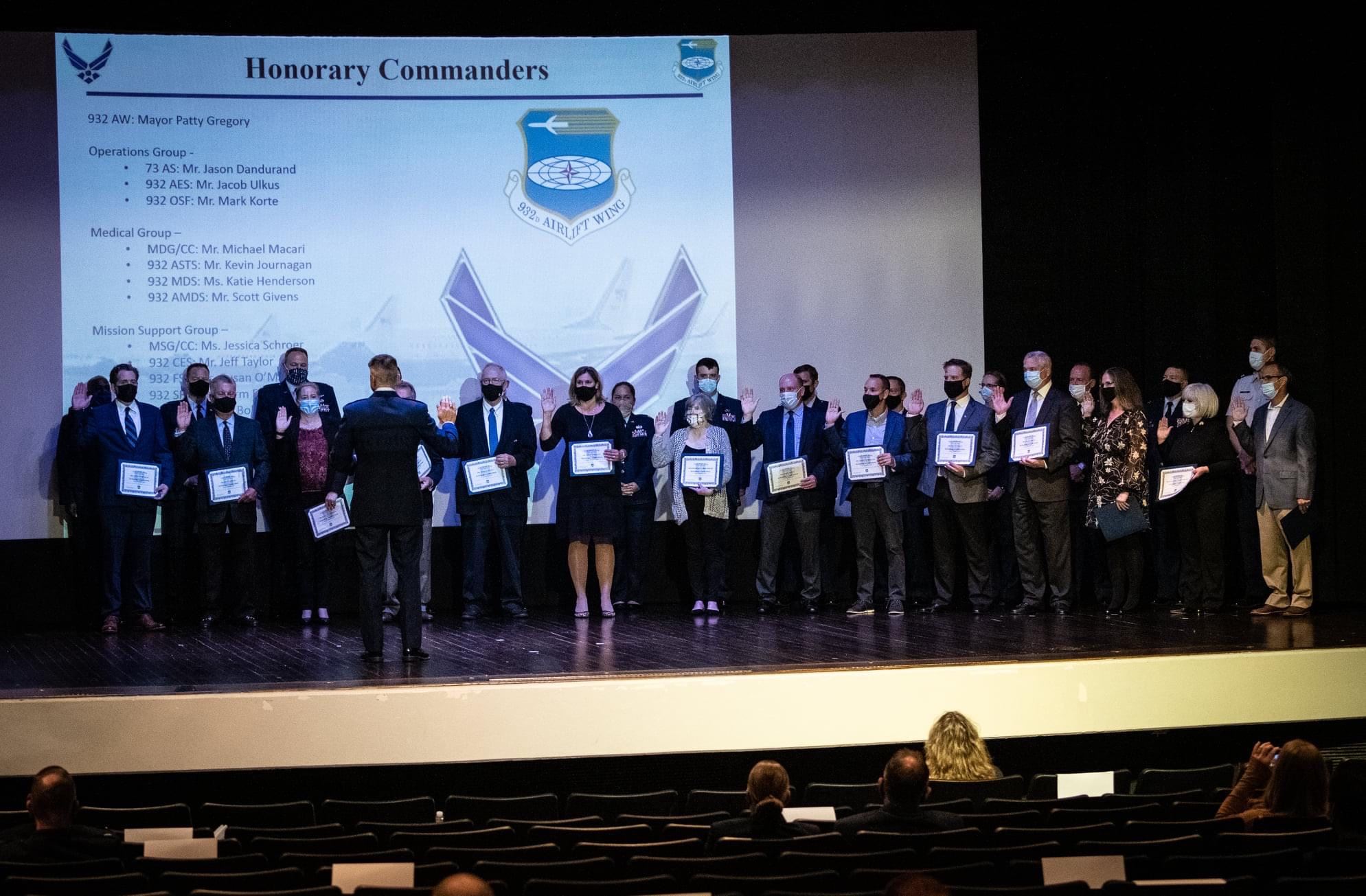 Mayor Made Honorary Commander of 932 Airlift Wing 10-16-21