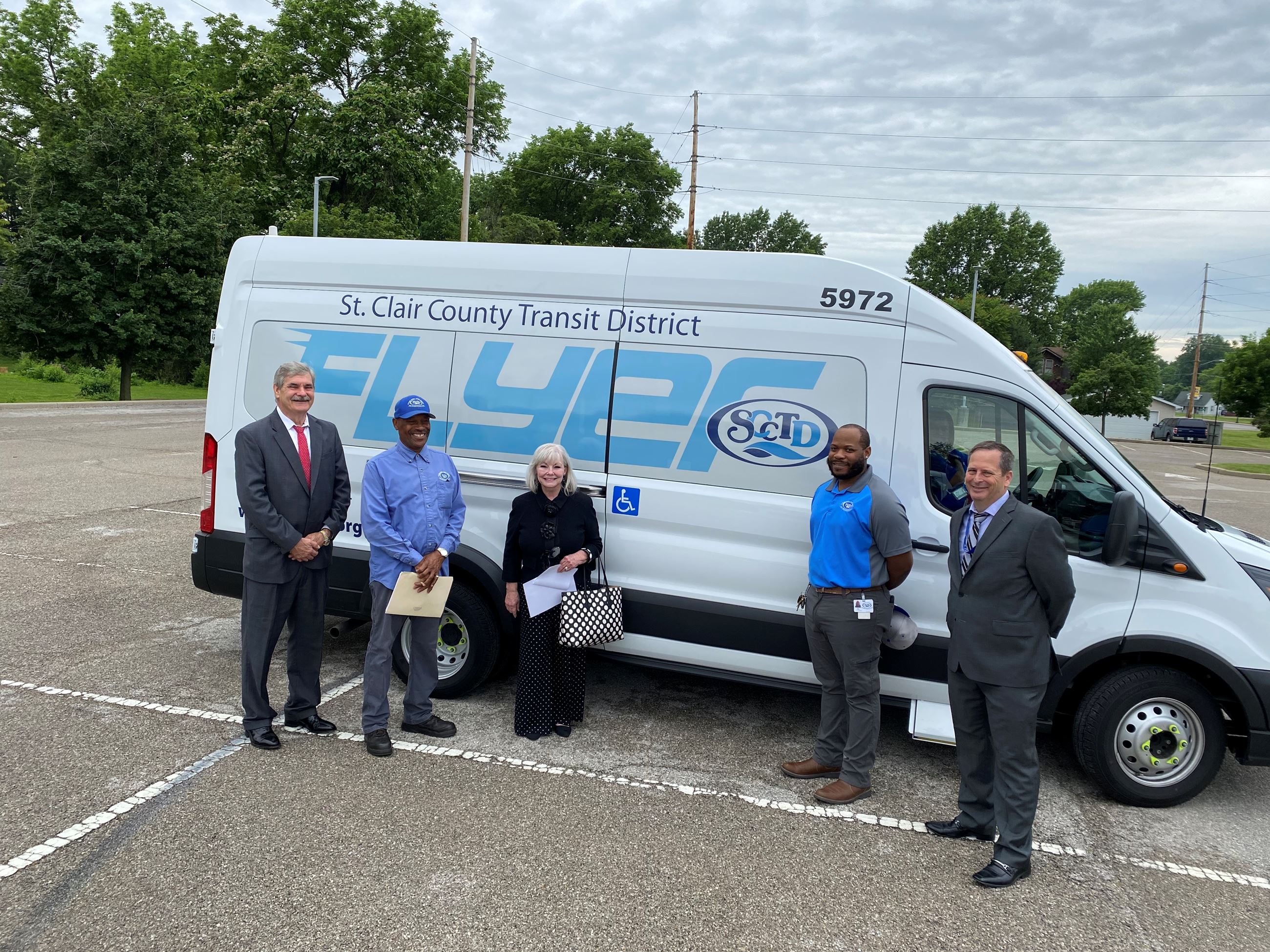 Mayor & City Staff Ride New SCCTD Flyer