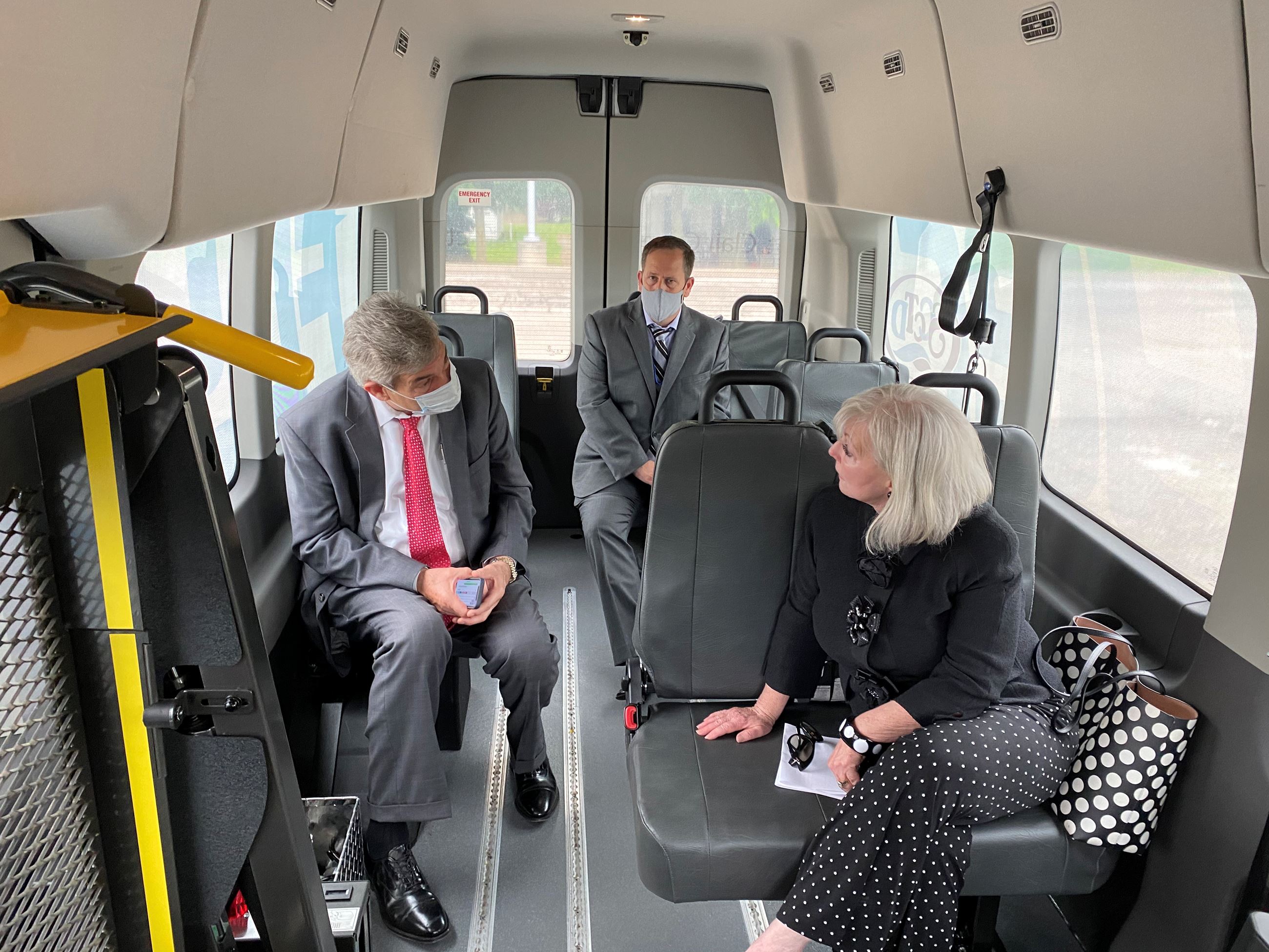 Mayor & City Staff Ride New SCCTD Flyer