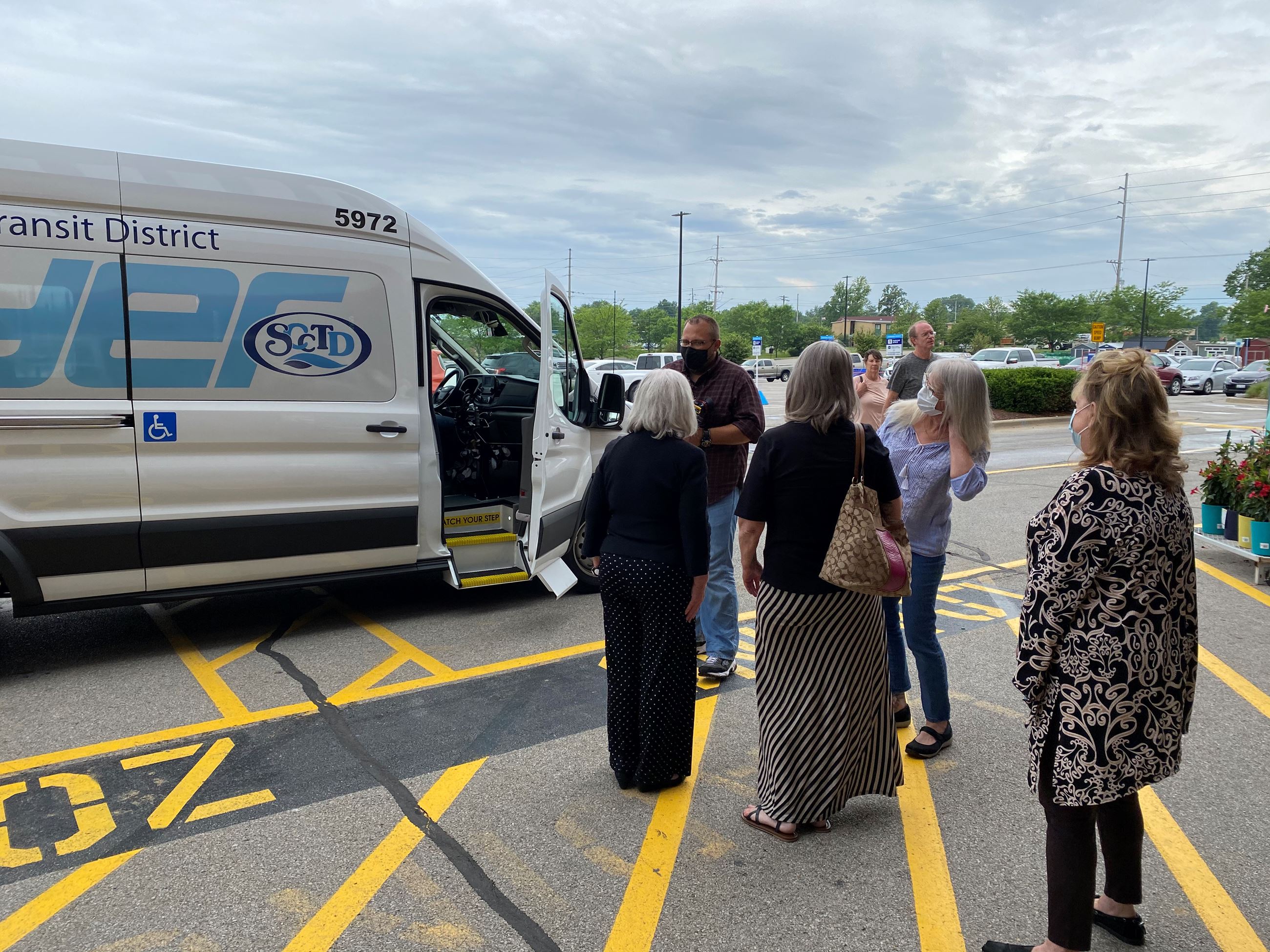 Mayor & City Staff Ride New SCCTD Flyer