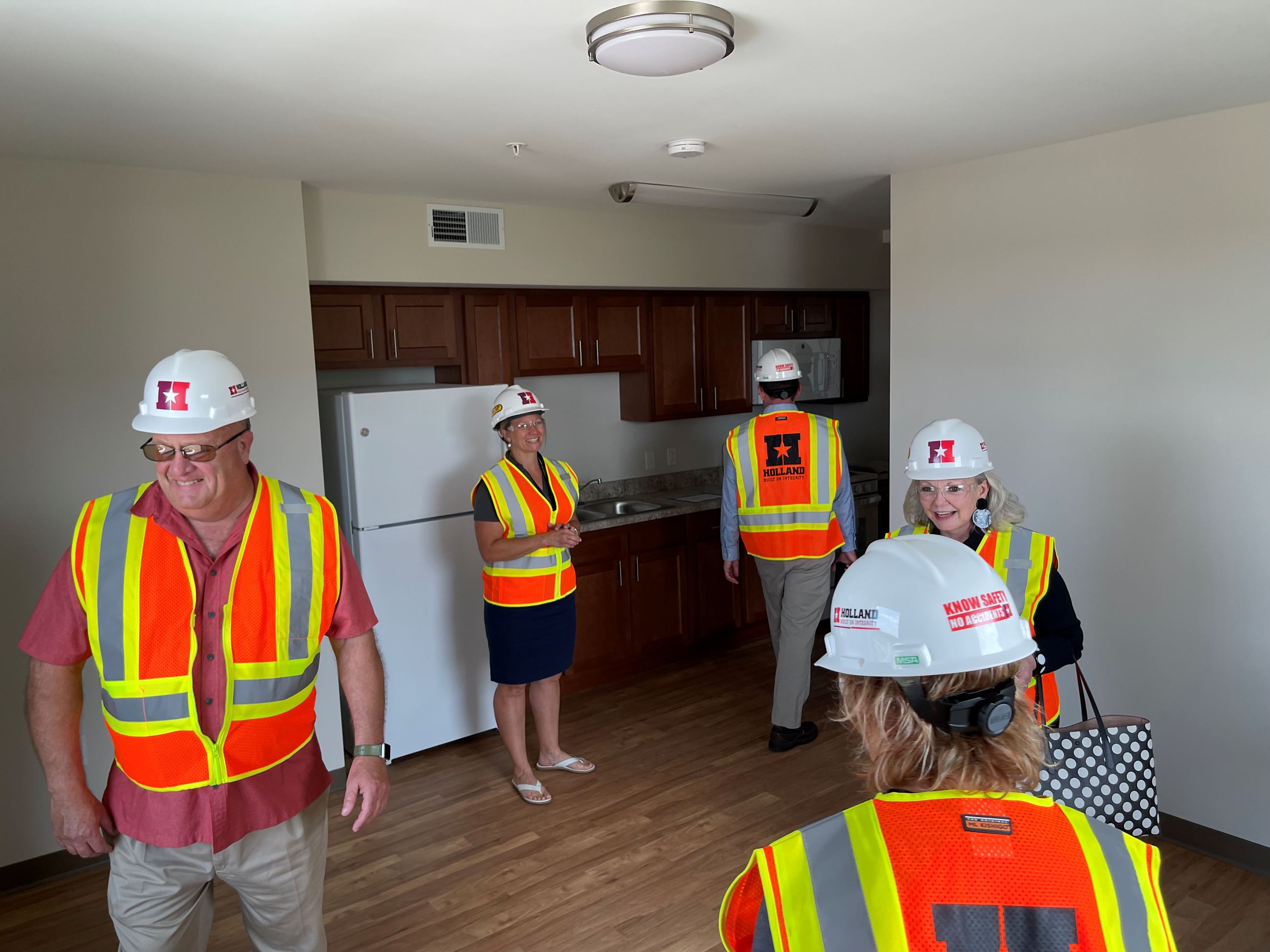 Mayor and City Staff Tour New Lofts on the Square