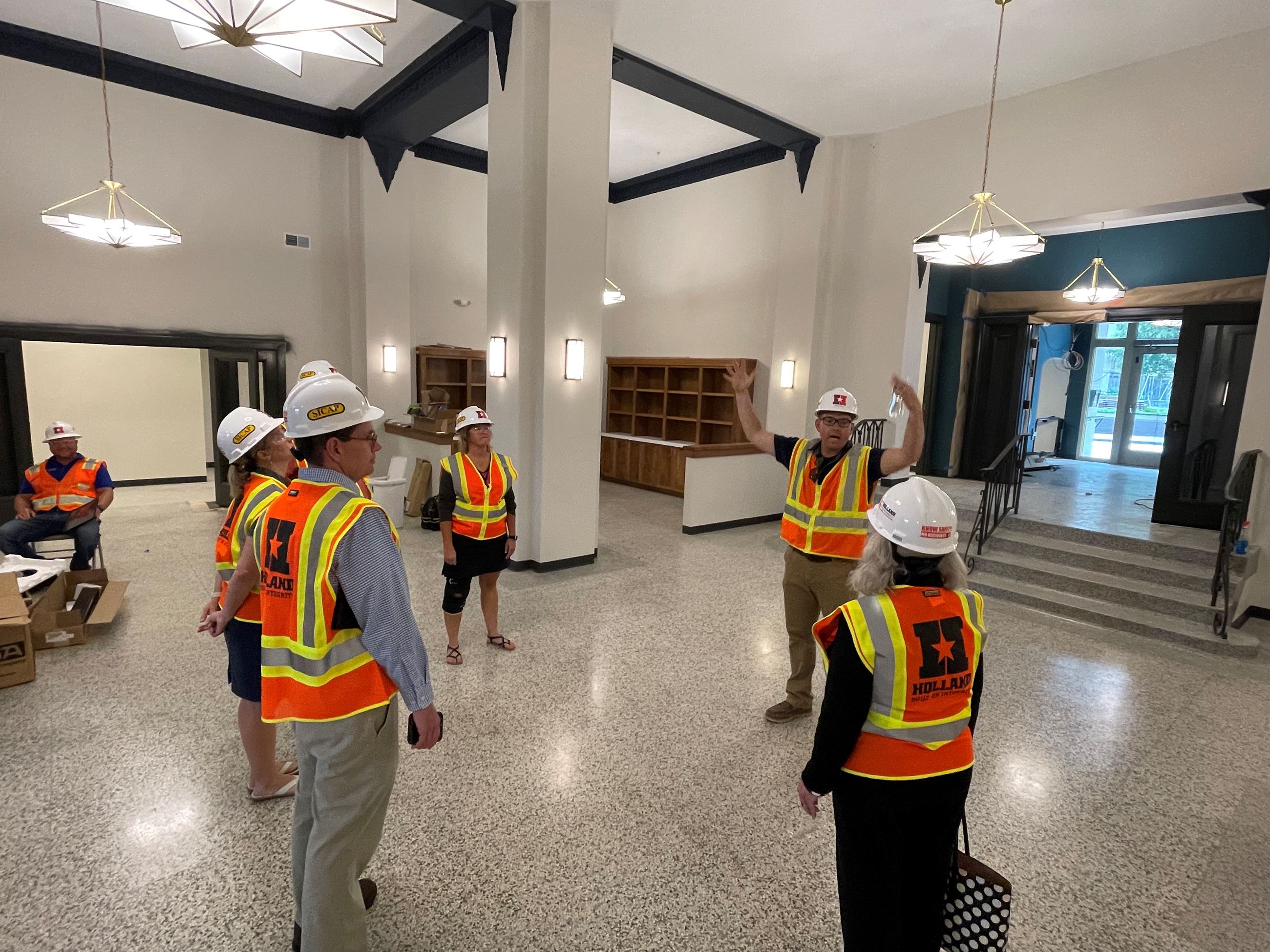 Mayor and City Staff Tour New Lofts on the Square