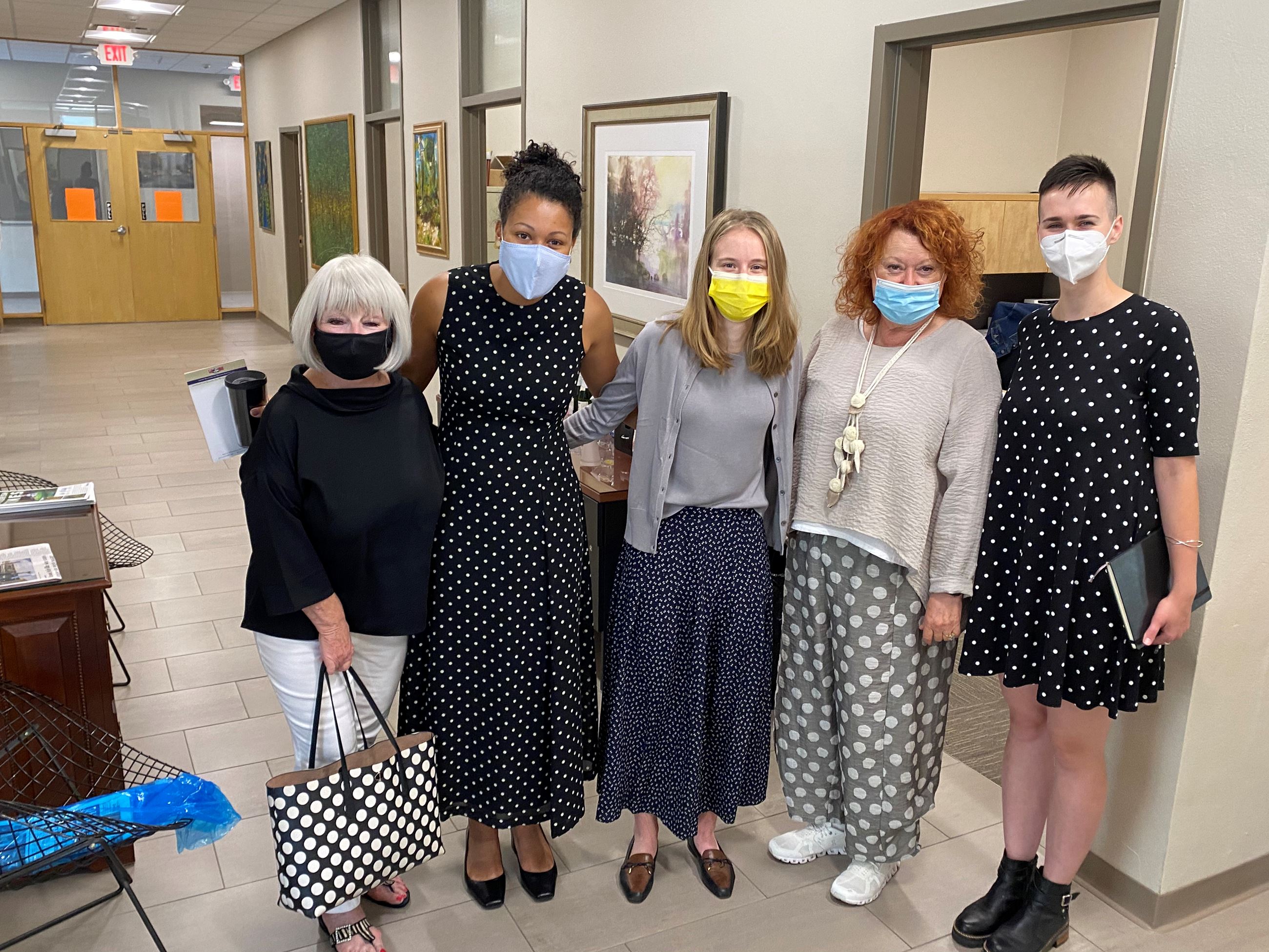 Polka Dot Day at City Hall With Fellows From UMSL